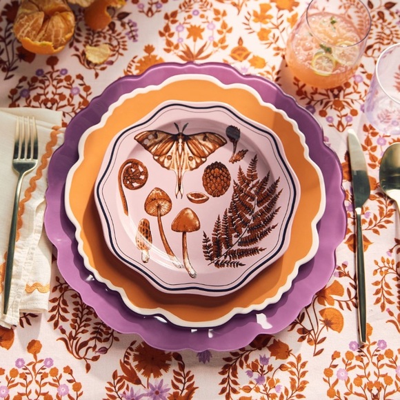 Adley pink glass side plates - Picture 2 of 16